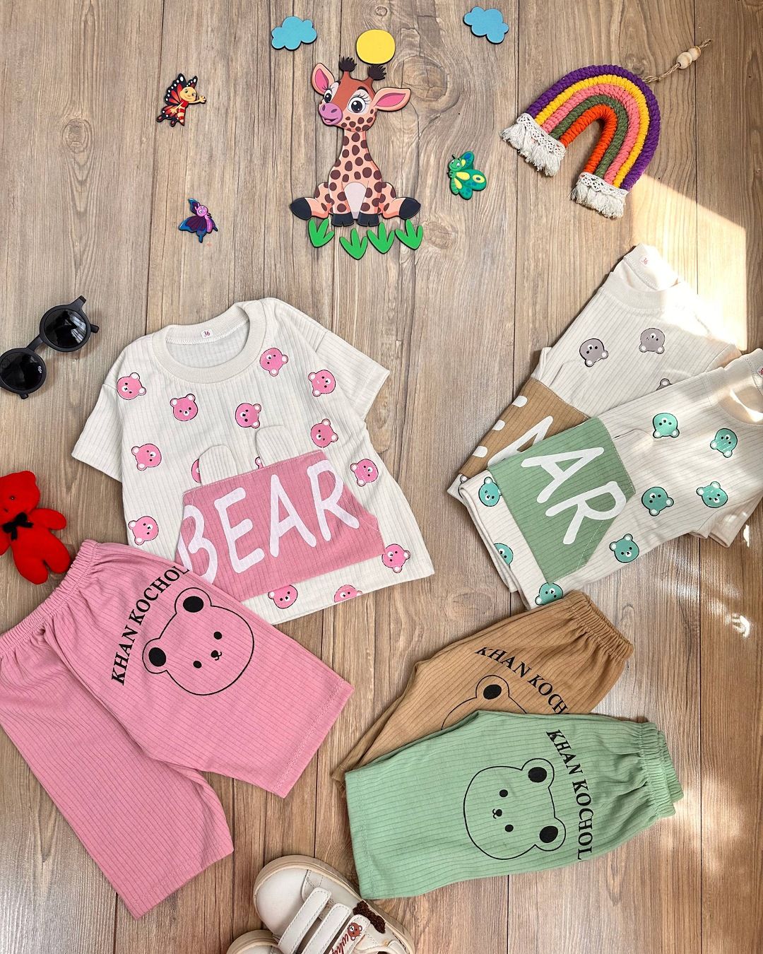 تدی bear تیشرت شلوارک اسپرت تدی bear - Image 1